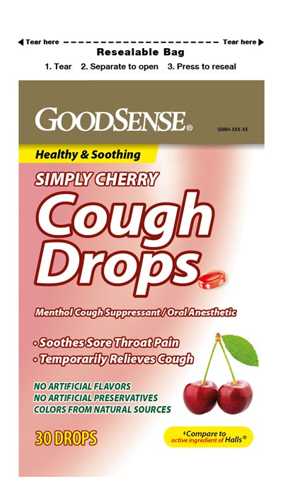 Front Panel (20230425 09492 Cough Drops Cherry 30ct Goodsense    Frontal)