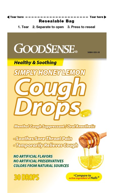 Front Panel (20230425 09493 Cough Drops Honey Lemon 30ct Goodsense    Frontal)