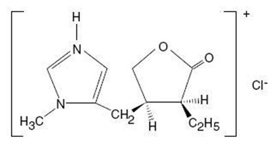 Chemical Structure (Pilocarpine Hydrochloride Tablets 1)