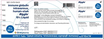 Principal Display Panelndc 61476-104-03immune Globulinintravenous,human-stwkalyglo10% Liquid (Alyglo 05)