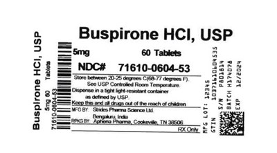 Bottle Label 5 mg (71610 0604 53)