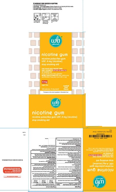 Nicotine Polacrilex 4 mg (nicotine) (Nicotine 4 mg Fruit Coated Usp Gum 1)