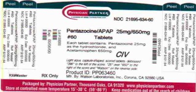 Pentazocine/apap 25mg/650mg (Fbb6a064 59a6 4e1c Bbb6 5934c1505c4f 03)