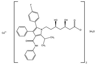 Atorvastatin Calcium Structural Formula (Image 01)