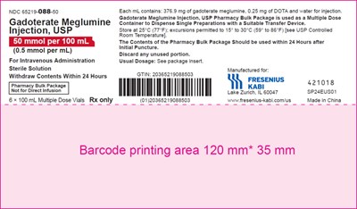 Principal Display Panel – 50 Mmol Per 100 mL Tray Label (Gad01 0000 03)