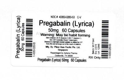 Bottle Label 50mg - 43353 263