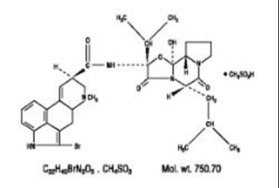 parlodel-capsules-and-tablets-02.jpg The structural formula for Parlodel® (bromocriptine mesylate) is an ergot derivative with potent dopamine receptor agonist activity. Each Parlodel® (bromocriptine mesylate) SnapTabs® tablet for oral administration contains 2½ mg and each capsule contains 5 mg bromocriptine (as the mesylate). Bromocriptine mesylate is chemically designated as Ergotaman 3′, 6′, 18 trione, 2-bromo-12′- hydroxy 2′ (1 methylethyl) 5′ (2 methylpropyl) , (5′α) monomethanesulfonate (salt). - parlodel capsules and tablets 02