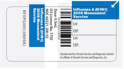 Immediate Container Label, Pre-filled Syringe (H1n1 Figure 1)