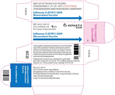 Carton Label, Multidose Vial (H1n1 Figure 4)