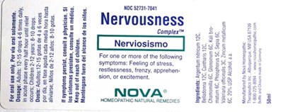 Nervousness Complex Bottle (Nova Nervousness Bottle)