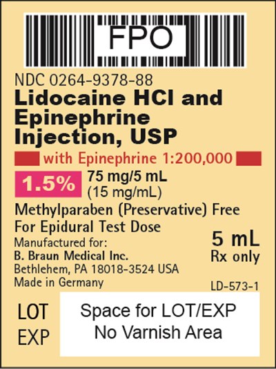 Ampule Label (Lidocaine HCl And Epinephrine Injection Usp In Amp 3)