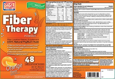Smooth Tesxture Orange Flavor Natural Fiber Powder 48 Tablespoon Doses (51572pvlr)