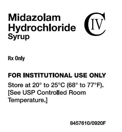 Midazolam HCl Syrup Label (Label)