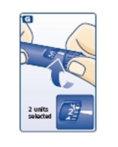 Turn the dose selector to 2 units. - image 56
