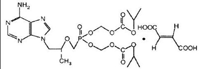 Tenofovir Disoproxil Fumarate Structural Formula (Image 3)