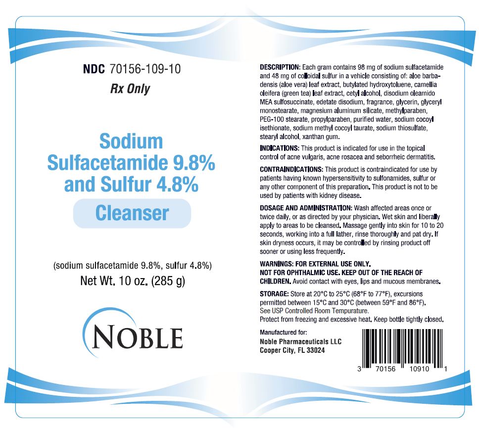 NDC 70156-109 Sodium Sulfacetamide 9.8%, Sulfur 4.8% Sodium ...