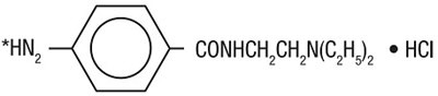 Procainamide-hydrochloride-structure (Procainamide Hydrochloride Structure)