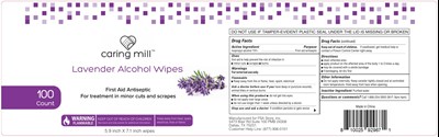 Caring Mill Lavender Alcohol Wipes (81522507 3)
