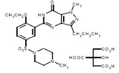 Image Description (Sildenafil Tablets Structure)
