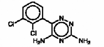 Chemical Structure - lamotriginestructrue