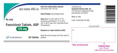 famciclovir-fig1.jpg PACKAGE LABEL-PRINCIPAL DISPLAY PANEL - 125 mg (30 Tablet Bottle) - famciclovir fig1