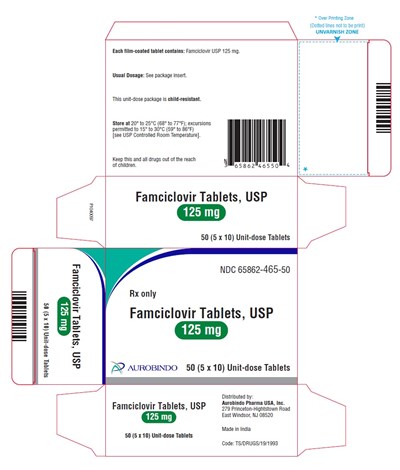 famciclovir-fig2.jpg PACKAGE LABEL-PRINCIPAL DISPLAY PANEL - 125 mg Blister Carton (5 x 10 Unit-dose) - famciclovir fig2