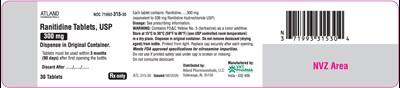 "image Description" (Ranitidine Tabs 300mg 30s Bottle Label)