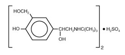 Image Description (Albuterol Sulfate Structure)