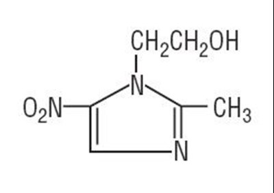 Chemical Structure - metronidazole injection usp in pab 1