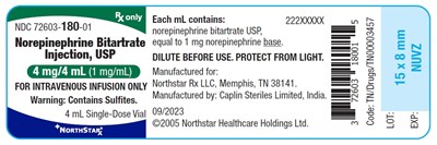 Norepinephrine-dl-4ml-label (Norepinephrine Dl 4ml Label)