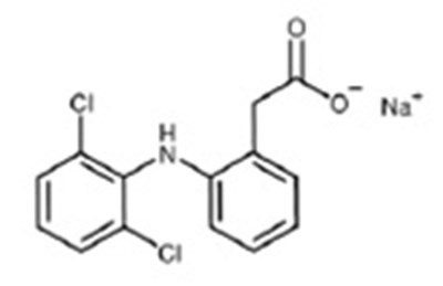 Chemical Structure - diclofenac str