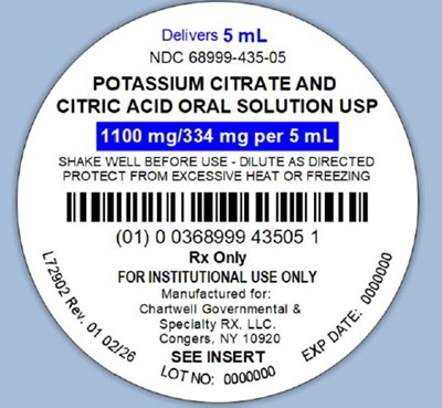 Potassium Citrate And Citric Acid Oral Solution, Usp (NDC 68999-435-05)