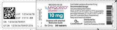 Principal Display Panel (10 mg Tablet Bottle Label)