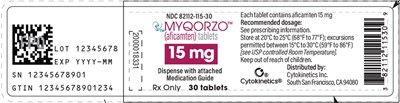 Principal Display Panel (15 mg Tablet Bottle Label)