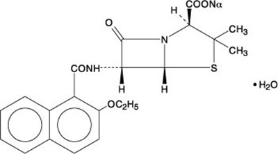 structure.jpg Nafcillin Sodium Chemical Structure - structure