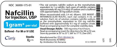 vial1g.jpg Nafcillin 1 g Label - vial1g