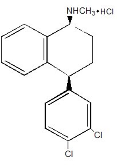 Sertraline Hydrochloride Structural Formula - image 01