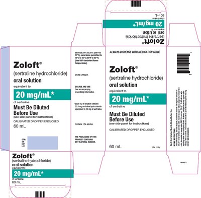 Zoloft Oral Solution 20 mg/mL Carton Label - image 05