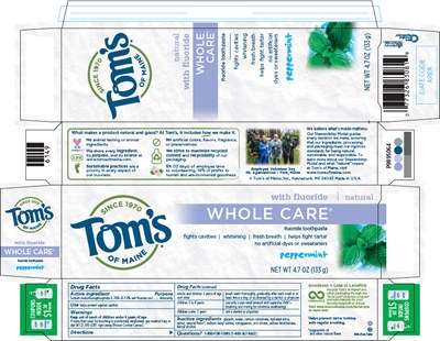 toms-01.jpg PRINCIPAL DISPLAY PANEL - 133 g Tube Carton - toms 01