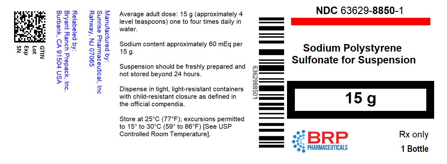 NDC Package 6362988501 Sodium Polystyrene Sulfonate Powder, For Suspension Oral; Rectal