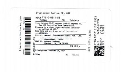 Bottle Label 500 mg (71610 0311 53)
