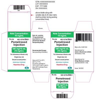 Carton Label (Pemetrexed Injection 12)
