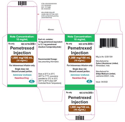 Carton Label (Pemetrexed Injection 16)