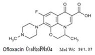 Chemical Structure Of Ofloaxcin. (Ofloxacin Ophthalmic Solution 0 3 01)