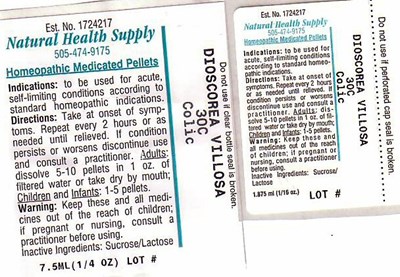 Colic 1 Label (Nhs Colic 1)