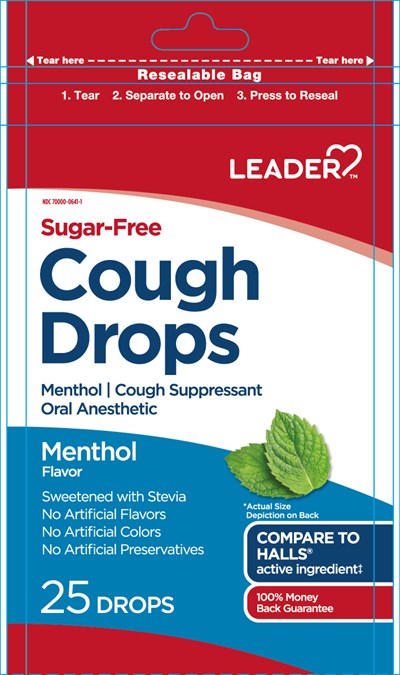 Front Panel (20230614 09484 Menthol Sf 25ct Leader Cardinal Health    Front)