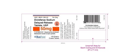 Diclofenac Sodium D-r Tablets, Usp 50mg 100 Ct (Rev 05-17)