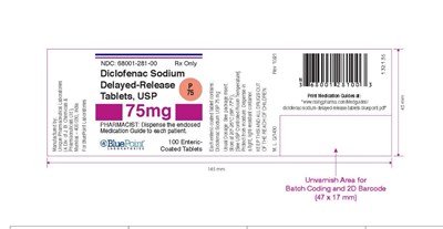Diclofenac Sodium D-r Tablets, Usp 75mg 100 Ct (Rev 05-17)