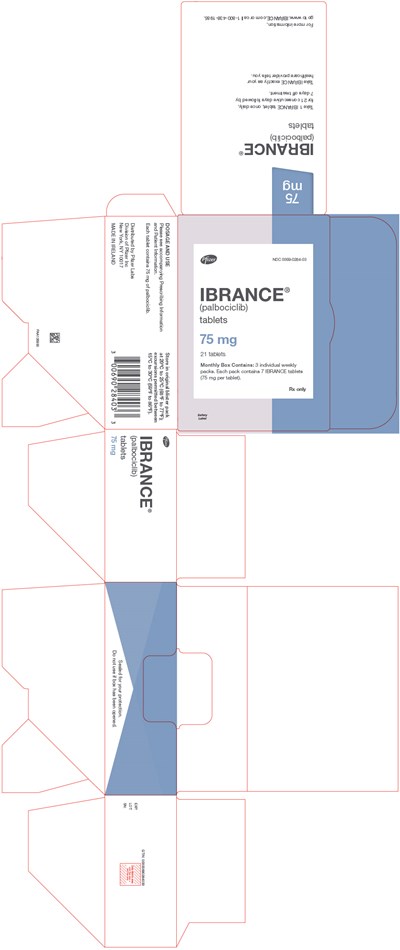 PRINCIPAL DISPLAY PANEL - 75 mg Tablet Dose Pack Carton - ibrance 09