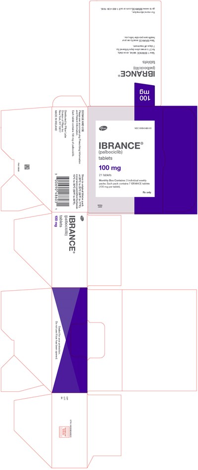 PRINCIPAL DISPLAY PANEL - 100 mg Tablet Dose Pack Carton - ibrance 11